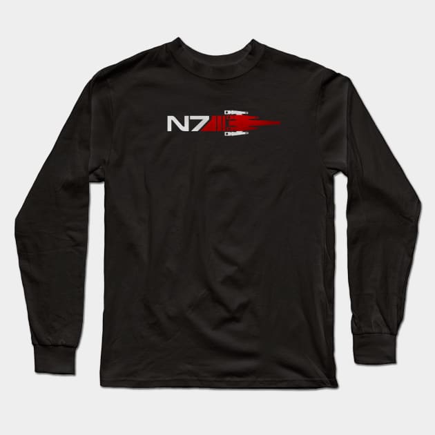 N7 Normany - Mass Effect Long Sleeve T-Shirt by keyvei